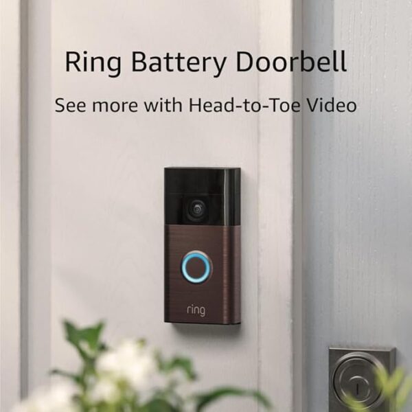 Limited time deal 45% off  Ring Battery Doorbell, Head-to-Toe Video
