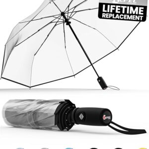 Limited time deal 15% off Repel Umbrella Windproof Travel Umbrellas for Rain - Easy Auto Open Close, Durable & Compact Umbrella,