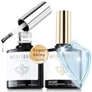 Limited time deals 42% off Soak Off Nail Lamp Acid Free No Wipe Clear Base Top Gel Nail Polish