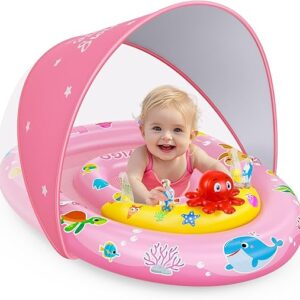 Limited time deals 23% off Infant Swimming Float with Adjustable Safety Seat for Boys Girls