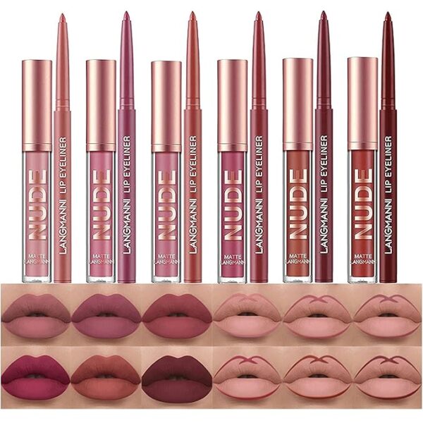 Limited time deals 34% off Velvety Nude Lip Stain Waterproof Long Wear Makeup Gift Set