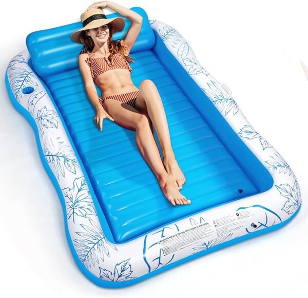 limited time deal 41% off Inflatable Adult Pool Lounger Float