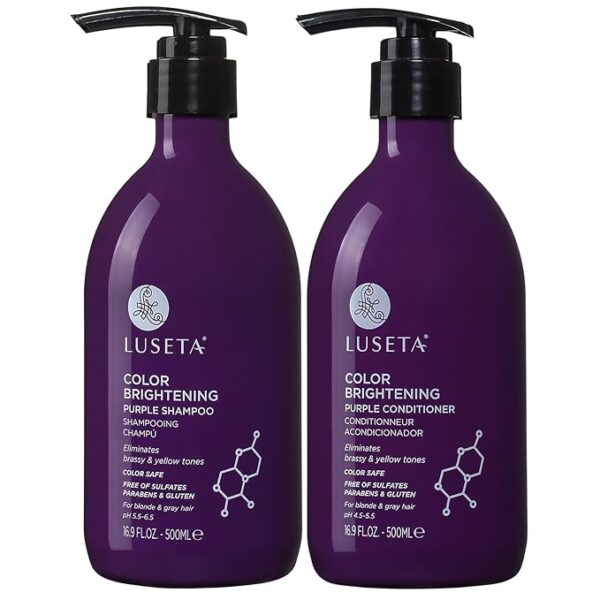 Limited time deals 21% off Luseta Purple Shampoo and Conditioner Set for Blonde