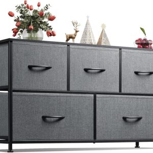 Limited time deals 39% off WLIVE Dresser for Bedroom with 5 Drawers