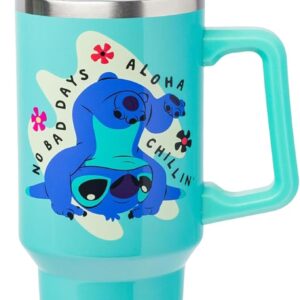Limited time deals 45% off Silver Buffalo Disney Lilo and Stitch Aloha No Bad Days Chillin
