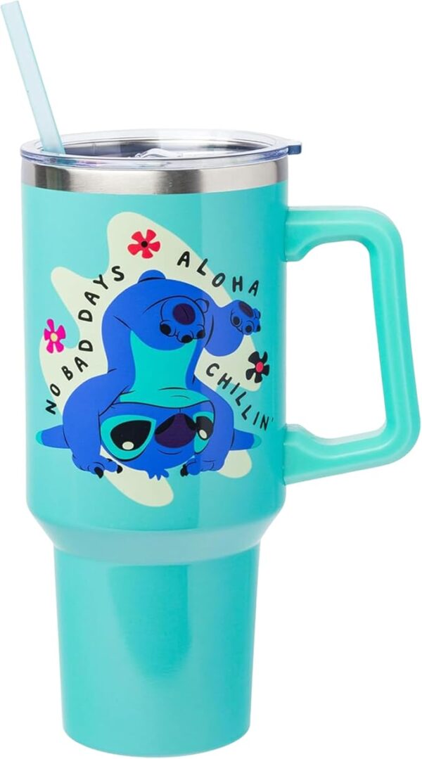 Limited time deals 45% off Silver Buffalo Disney Lilo and Stitch Aloha No Bad Days Chillin