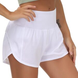 Limited time deal 20% off HE GYM PEOPLE Womens High Waisted Running Shorts