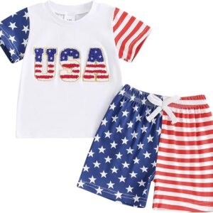 Limited time deal 54% off T-Shirts Tops and Elastic Waist Shorts Clothes Sets