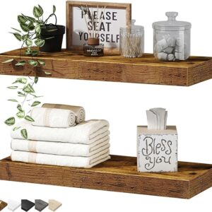 Limited time deals 55% off QEEIG Bathroom Floating Shelves for Wall Mounted Shelf Over Toilet