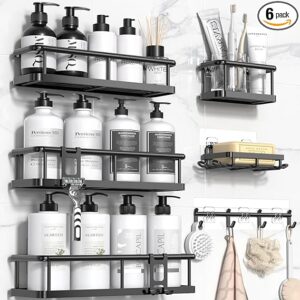 Limited time deals 39% off YASONIC Shower Caddy, 6 Pack Large Capacity shower