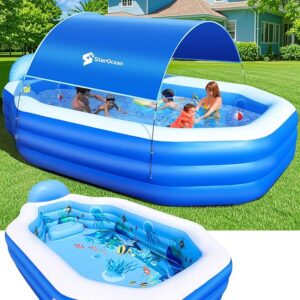 Limited time deal 42% off Inflatable Pool with Canopy