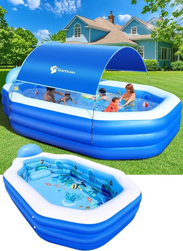 Limited time deal 42% off Inflatable Pool with Canopy