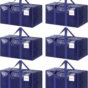 Limited time deal 30% off 6 Pack Extra Heavy Duty Large Moving Bags with Strong Zipper