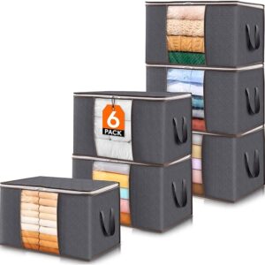 Limited time deal 45% off Lifewit 6 Pack Clothes Storage Bins with Lids