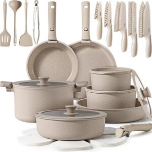 Limited time deal 57%off CAROTE 35pcs Pots and Pans Set Non Stick