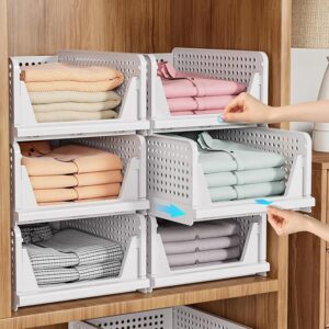 Limited time deal 40% off SNSLXH 5 Pack Stackable Closet Storage Basket