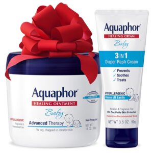 Limited time deal 25% off Aquaphor Baby Healing Ointment (14 Oz) + 3-in-1 Diaper Rash Cream (3.5 Oz)